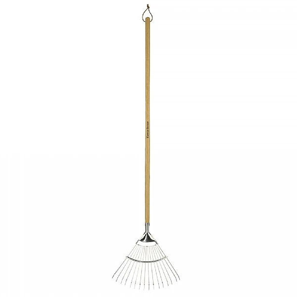 Kent & Stowe Stainless Steel Long Handled Lawn & Leaf Rake 1 Kent & Stowe Stainless Steel Long Handled Lawn & Leaf Rake