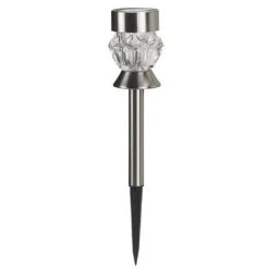 Smart Solar Crystal Glass Solar Stake Light - 4 Pack -Outdoor Garden Care 1011214 5