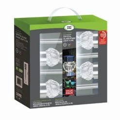 Smart Solar Crystal Glass Solar Stake Light - 4 Pack -Outdoor Garden Care 1011214 6