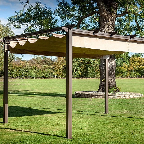 Hartman Roma 3x4m Rectangular Pergola Bronze 1 Hartman Roma 3x4m Rectangular Pergola Bronze
