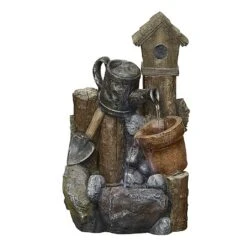 Easy Fountain Country Garden Pour Water Feature With LED Lights -Outdoor Garden Care 1020170 2