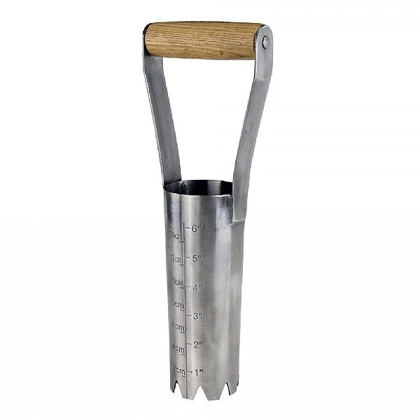 Kent & Stowe Large Stainless Steel Hand Bulb Planter 1 Kent & Stowe Large Stainless Steel Hand Bulb Planter