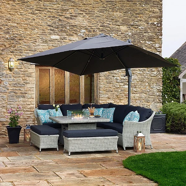 Bramblecrest Chatsworth Firepit Casual Dining Set 1 Bramblecrest Chatsworth Firepit Casual Dining Set