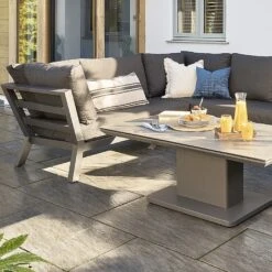 LIFE Timber Deluxe Corner Dining Set With Adjustable Table 12 LIFE Timber Deluxe Corner Dining Set With Adjustable Table -Outdoor Garden Care 1106366 5