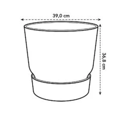 Elho Greenville Round Pot 40cm Living Concrete 7 Elho Greenville Round Pot 40cm Living Concrete -Outdoor Garden Care 1112062 4