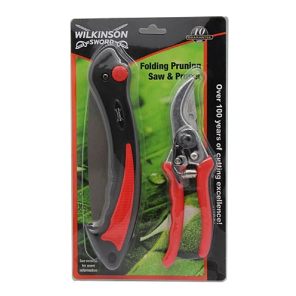 Wilkinson Sword Folding Pruner Saw & Pruner Set 1 Wilkinson Sword Folding Pruner Saw & Pruner Set