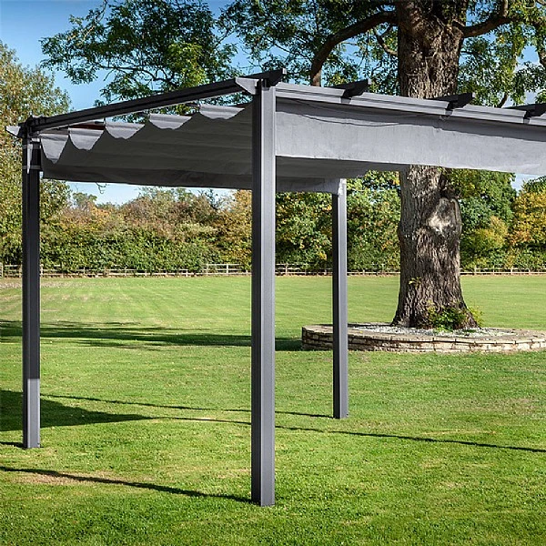 Hartman Roma 3x3m Square Pergola Grey 1 Hartman Roma 3x3m Square Pergola Grey