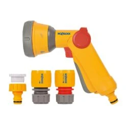 Hozelock Multi-Spray Gun Soft Touch & Fittings Set -Outdoor Garden Care 1175229 2