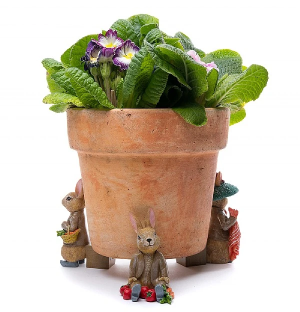 Jardinopia Beatrix Potter Benjamin Bunny Plant Pot Feet - Set Of 3 1 Jardinopia Beatrix Potter Benjamin Bunny Plant Pot Feet - Set Of 3