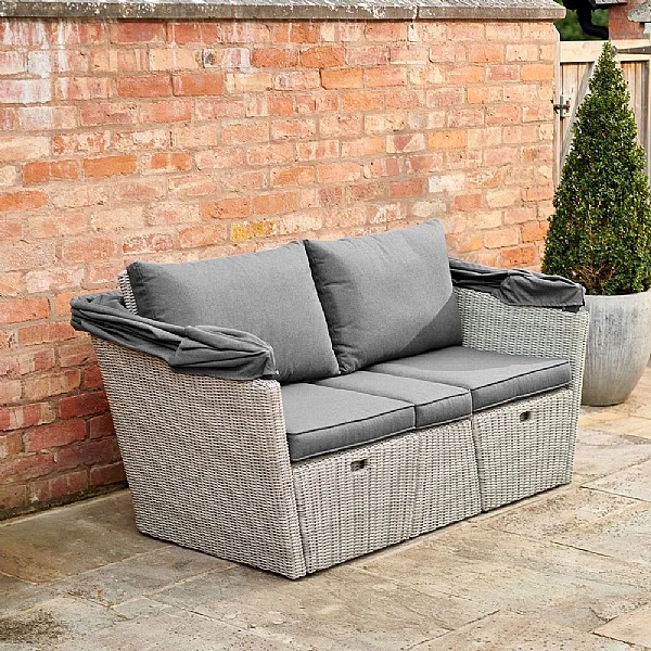 Kettler Palma Daybed - White Wash 2 Kettler Palma Daybed - White Wash - Image 2