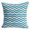 Bramblecrest Turquoise Zig Zag Square Scatter Cushion
