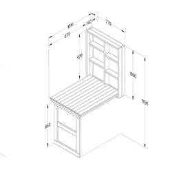 Forest Fold Down Wall Garden Bar 12 Forest Fold Down Wall Garden Bar -Outdoor Garden Care 1227077 5