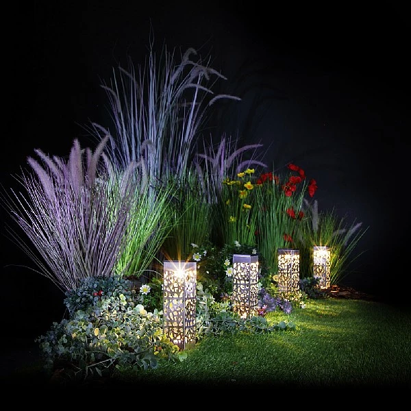 Noma Connectable Square Woodland Cut Border Light - Set Of 4 1 Noma Connectable Square Woodland Cut Border Light - Set Of 4