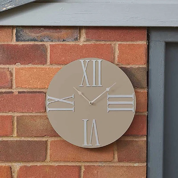 Smart Garden Moda Clock - Taupe 12" 1 Smart Garden Moda Clock - Taupe 12"