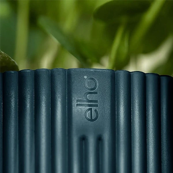 Elho Vibes Fold Round Planter 22cm Deep Blue 2 Elho Vibes Fold Round Planter 22cm Deep Blue - Image 2