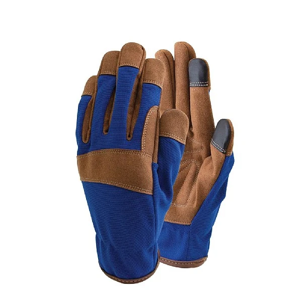 Town & Country Premium Synthetic Leather Blue Gloves Medium 1 Town & Country Premium Synthetic Leather Blue Gloves Medium