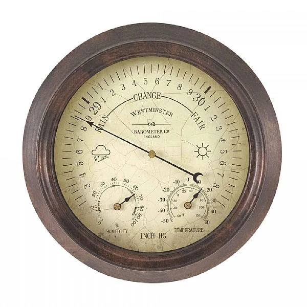 Outside In Westminster Barometer & Thermometer 2 Outside In Westminster Barometer & Thermometer - Image 2