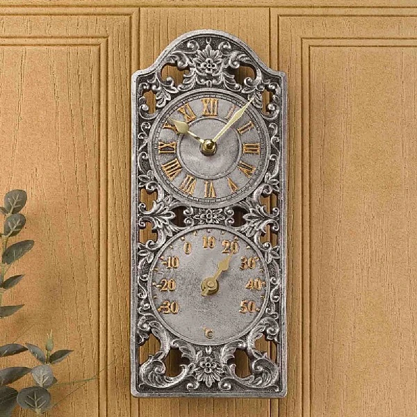 Outside In Westminster Wall Clock & Thermometer 2 Outside In Westminster Wall Clock & Thermometer - Image 2