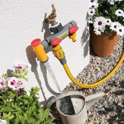 Hozelock Flowmax 3-Way Tap Connector -Outdoor Garden Care 924990 2