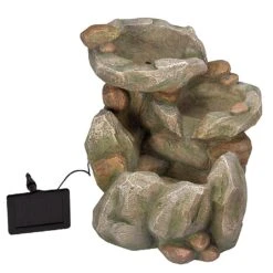 Smart Solar Rock Falls Solar Fountain 5 Smart Solar Rock Falls Solar Fountain -Outdoor Garden Care 945202 2