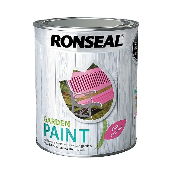 Ronseal Garden Paint Pink Jasmine 750ml 1 Ronseal Garden Paint Pink Jasmine 750ml