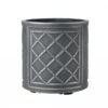 Stewart Garden 32cm Lead Effect Round Planter - Pewter