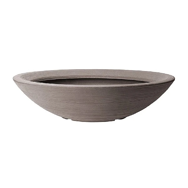 Stewart Garden Varese Low Bowl Planter 60cm - Dark Brown 2 Stewart Garden Varese Low Bowl Planter 60cm - Dark Brown - Image 2