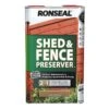 Ronseal Shed & Fence Preserver Light Brown 5L