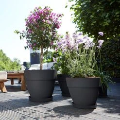 Elho Vibia Campana 35cm Round Planter (Various Colours) 9 Elho Vibia Campana 35cm Round Planter (Various Colours) -Outdoor Garden Care VIBCAMRND35 3